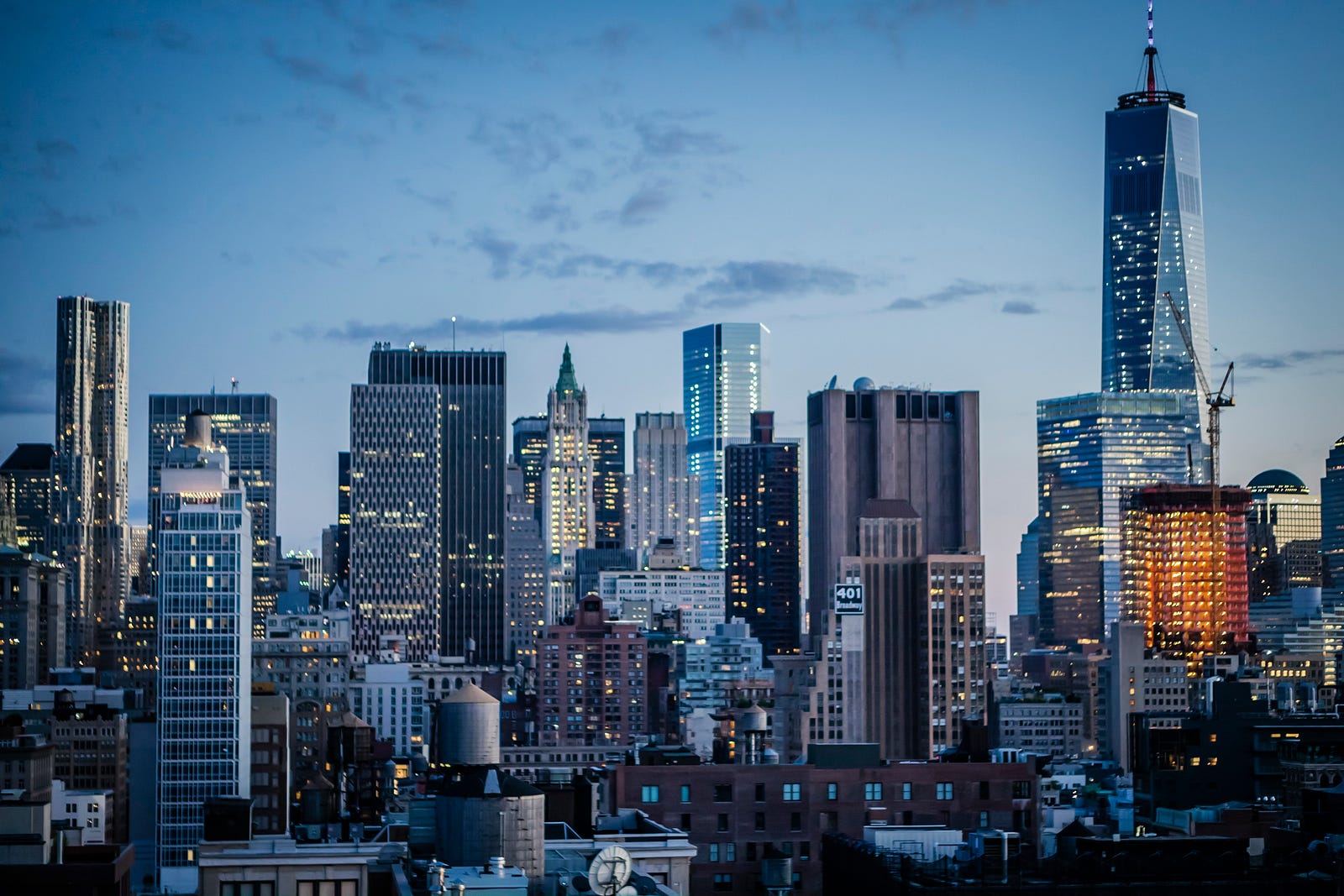The view from the rooftop of the former DigitalOcean HQ in Soho, Manhattan. July 4th, 2014.
